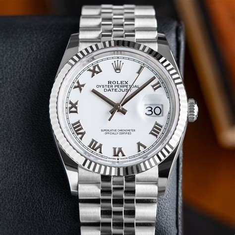 rolex datejust white dial jubilee bracelet